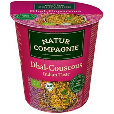 Danie W Kubku Kuskus Indyjski Z Soczewicą Bio 68 g - Natur Compagnie