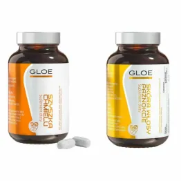 Szyszka Chmielu 90 Kapsułek - Gloe + Skóra, Włosy i Paznokcie 60 Kapsułek - Gloe