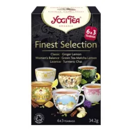 Herbatka Finest Selection - Mieszanka Herbatek Bio 34,2 g (6 x 3 torebki) - Yogi Tea