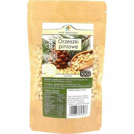 Orzeszki Piniowe 100 g - Pięć Przemian