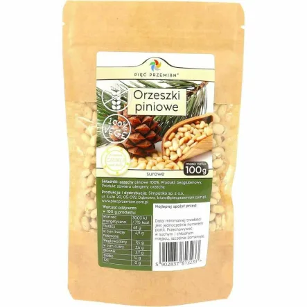 Orzeszki Piniowe 100 g - Pięć Przemian