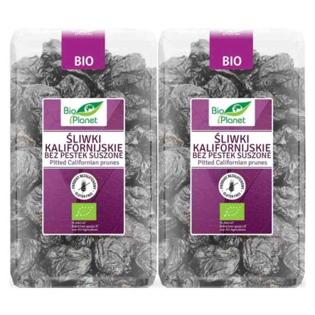 2 x Śliwki Kalifornijskie Bez Pestek Bezglutenowe Bio 1 kg - Bio Planet