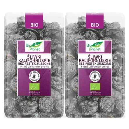 2 x Śliwki Kalifornijskie Bez Pestek Bezglutenowe Bio 1 kg - Bio Planet