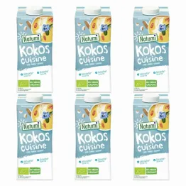 6 x Zagęszczony Produkt Kokosowy Bezglutenowy Bio 200 ml - Natumi 
