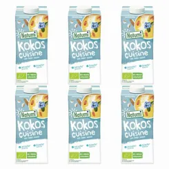6 x Zagęszczony Produkt Kokosowy Bezglutenowy Bio 200 ml - Natumi 