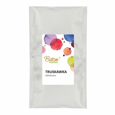 Owoce Liofilizowane - TRUSKAWKI 20 g - BATOM - Przecena Krótka Data Minimalnej Trwałości