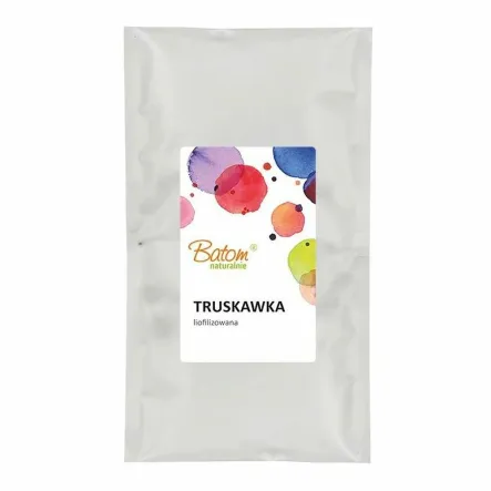 Owoce Liofilizowane - TRUSKAWKI 20 g - BATOM - Przecena Krótka Data Minimalnej Trwałości