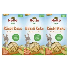 3 x Ciastka Marchewkowo - Orkiszowe Bio Demeter od 1. Roku Życia 125 g - Holle