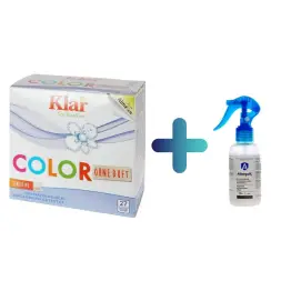Proszek do Prania Kolor Eco 1,375 kg - Klar + GRATIS Allergoff Spray MINI 120 ml - ICB Pharma