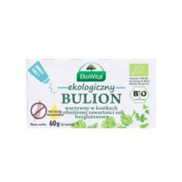 Bulion Warzywny w Kostkach Obniżona Zawartość Soli Bezglutenowy 60 g EkoWital