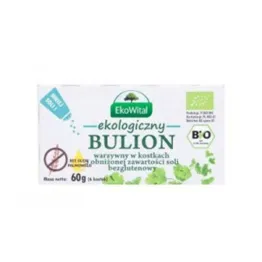 Bulion Warzywny w Kostkach Obniżona Zawartość Soli Bezglutenowy 60 g EkoWital