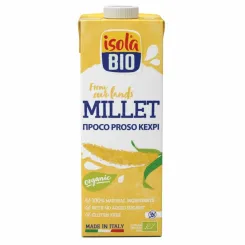 Napój Jaglany Bezglutenowy Bez Dodatku Cukru Bio 1 l - Isola - Mleko Jaglane Roślinne