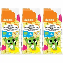 3 x Chrupki Kukurydziano-Gryczane Spirale Bezglutenowe Bio 60 g - Biominki