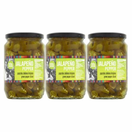 3 x Papryka Jalapeno Zielona Krojona 670 g - Casa de Mexico