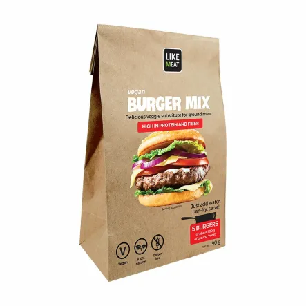 Vegan Burger Mix Roślinny Zamiennik Mięsa 200 g Newfood