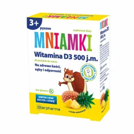 Mniamki Witamina D3 500 J.M. 60 Pastylek Starpharma