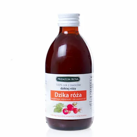 Sok z Dzikiej Róży z Witaminą C 250 ml Premium Rosa