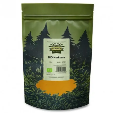 Kurkuma Bio Mielona 100% Eko 100 g- Ekogram Zielonki