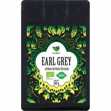 Herbata Zielona Earl Grey BIO 100 g - EcoBlik