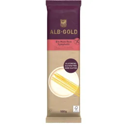 Makaron Kukurydziano-Ryżowy Spaghetti Bezglutenowy Bio 500 g Alb-Gold