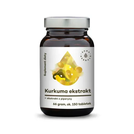 Kurkuma Ekstrakt W Tabletkach 66 g Aura Herbals