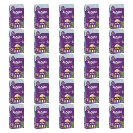 25 x Makaron Konjac Udon Bezglutenowy Bio 270 g (200 g) - SLIM NOODLES