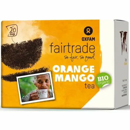 Herbata Czarna o Smaku Mango - Pomarańcza Fair Trade Bio 36 g (20x 1,8 g) - Oxfam