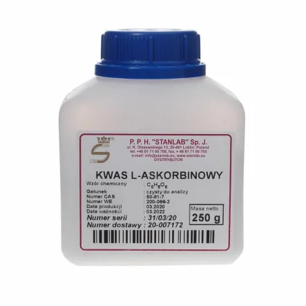 Kwas L-askorbinowy CZDA 250 g - Stanlab