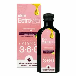 Estrovita Skin Sweet Lemon Kwasy Omega-3 Płyn Skóra Cera 150 ml - Skotan