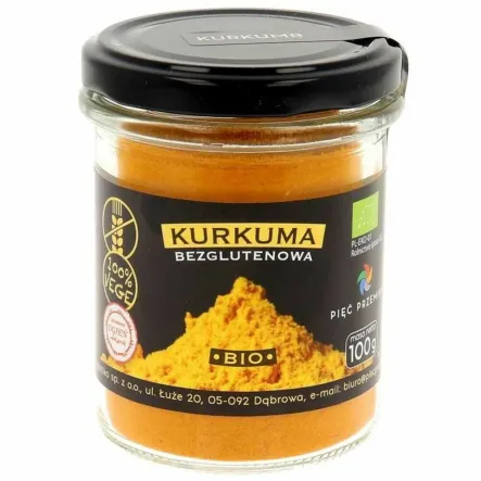 Kurkuma Bezglutenowa BIO 100 g - Pięć Przemian