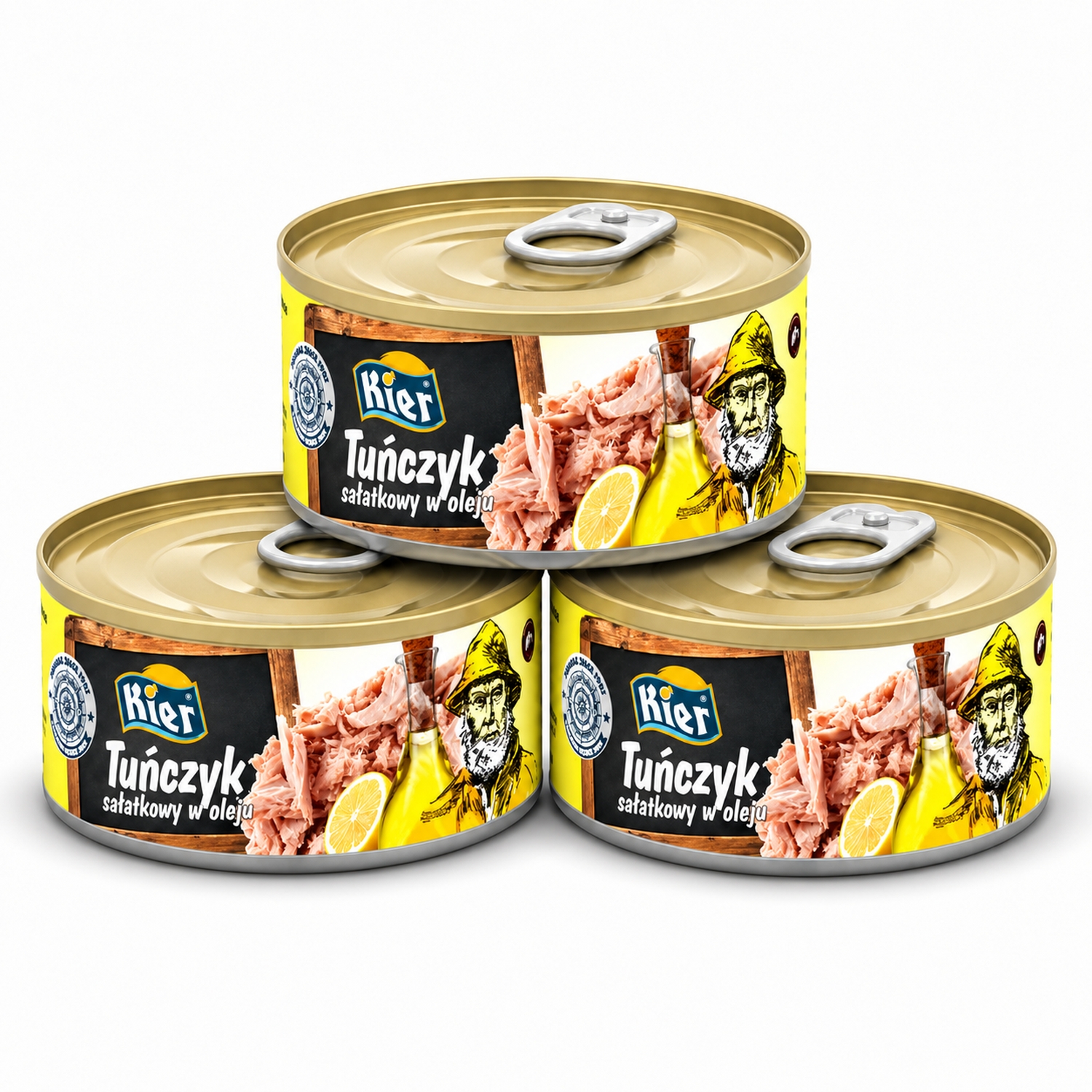 3 x Tuńczyk w Oleju Słonecznikowym Rozdrobniony 170 g (120 g) - Kier