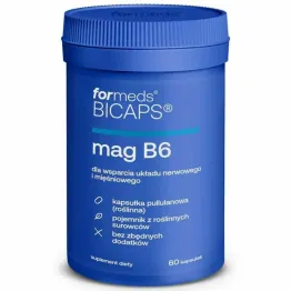 Bicaps Mag B6 Magnez + Witamina B6 60 Kapsułek - Formeds