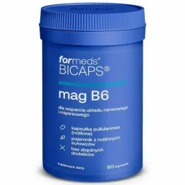 Bicaps Mag B6 Magnez+ Witamina B6 60 Kapsułek - Formeds