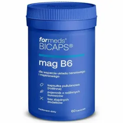 Bicaps Mag B6 Magnez+ Witamina B6 60 Kapsułek - Formeds