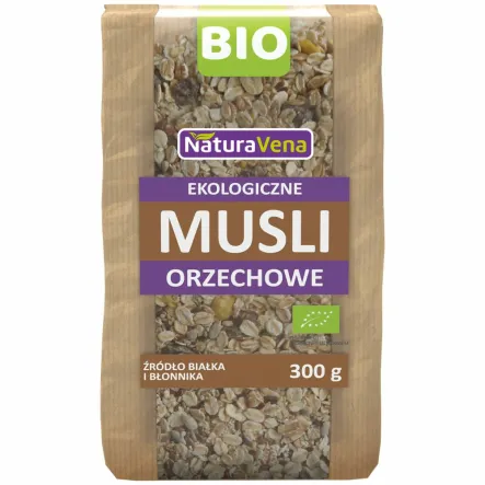  Musli Orzechowe Bio 300 g - NaturAvena - Przecena Krótka Data Minimalnej Trwałości