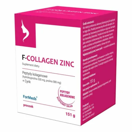 F-Collagen Zinc Kolagen plus Cynk w Proszku 151 g - Formeds