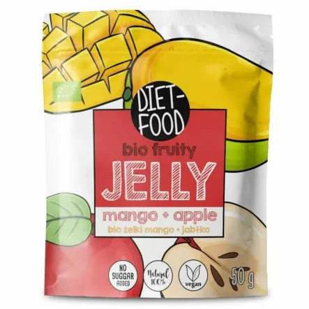 Żelki Owocowe Jabłko & Mango Bio 50 g - Diet-Food