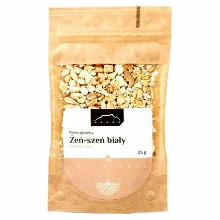 Żeń-Szeń Koreański Biały Cięty 25 g - Nanga