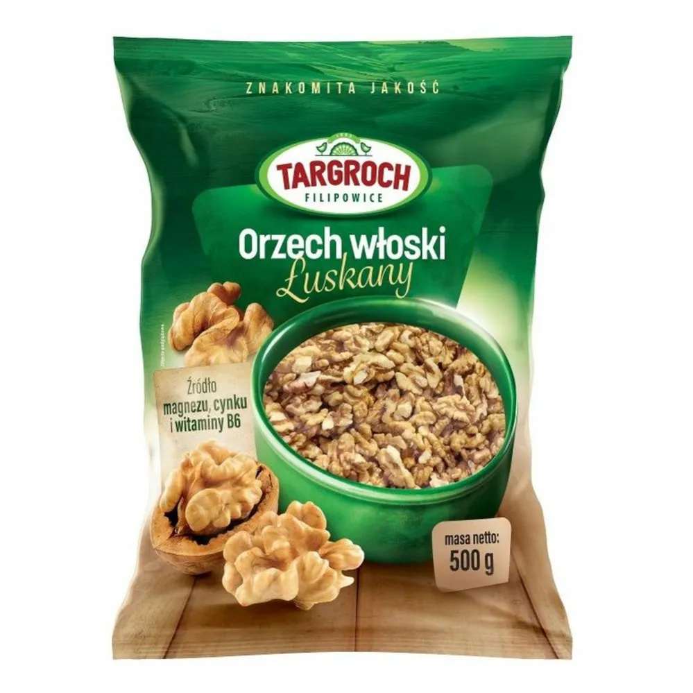 Orzechy Włoskie Łuszczone 500 g - Targroch