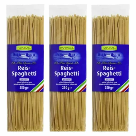 3 x Makaron Ryżowy Spaghetti Bio 250 g - Rapunzel
