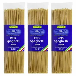 3 x Makaron Ryżowy Spaghetti Bio 250 g - Rapunzel