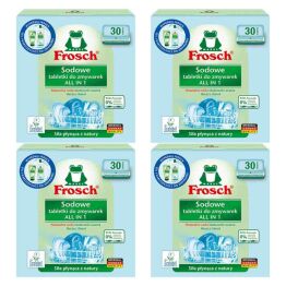 4 x Sodowe Tabletki do Zmywarek All in One 30 Sztuk - Frosch