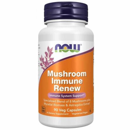 Mushroom Immune Renew 90 Kapsułek - Now