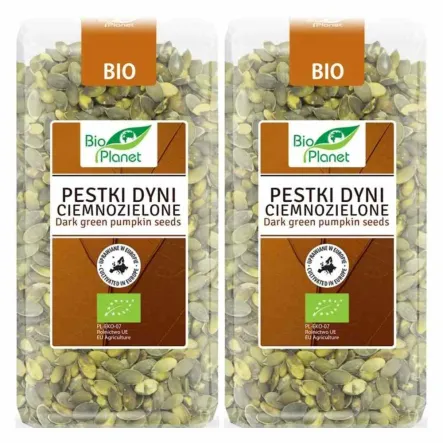 2 x Pestki Dyni Ciemnozielone Uprawiane W Europie Bio 350 g Bio Planet