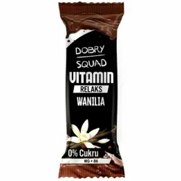 Baton Vitamin Relaks o Smaku Wanilii Bez Dodatku Cukru 40 g - Dobry Squad