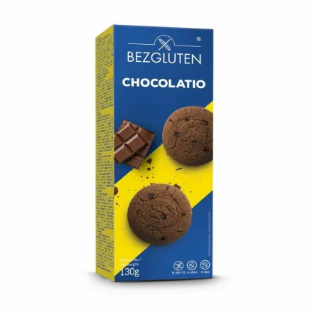 Chocolatio - Czekoladowe Ciastka Bezglutenowe 130 g - Bezgluten (data: 28.02.2025)