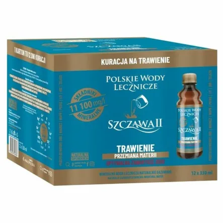SZCZAWA II Mineralna Woda Lecznicza Zgrzewka 12 x 330 ml - Polskie Wody Lecznicze