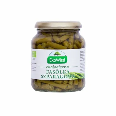 Fasolka Szparagowa w Zalewie Bio 340 g (185 g) - Ekowital
