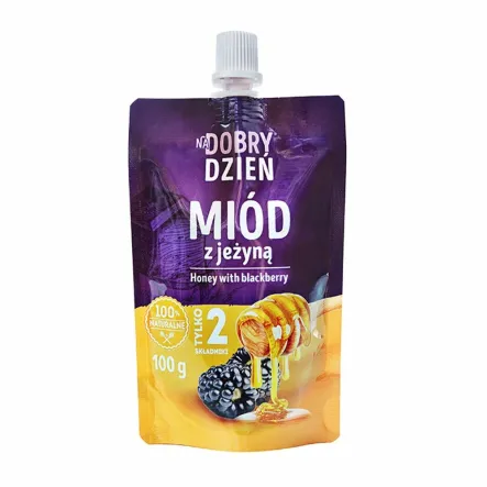 Miód z Jeżyną Na Dobry Dzień 100 g Pszczelarz Kozacki