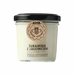 Świeca Sojowa Żurawina z Jałowcem 120 ml - Miodowa Mydlarnia